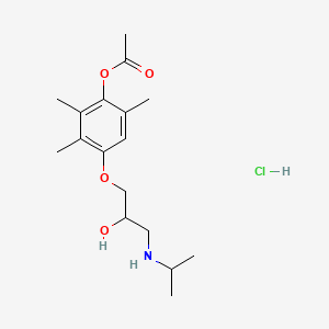 molecular formula C17H28ClNO4 B1676500 Metipranolol hydrochloride CAS No. 36592-77-5
