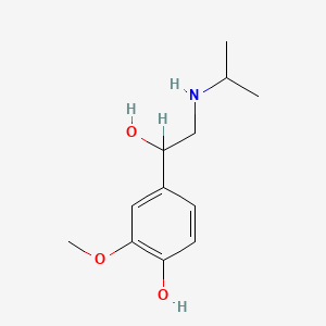 molecular formula C12H19NO3 B1676501 甲氧肾上腺素 CAS No. 1212-03-9