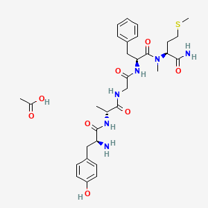 molecular formula C31H44N6O8S B1676505 Metkephamid acetate CAS No. 66960-35-8