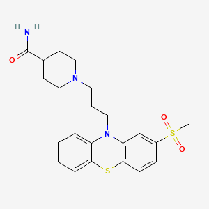 molecular formula C22H27N3O3S2 B1676515 Metopimazine CAS No. 14008-44-7