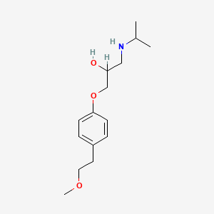 molecular formula C15H25NO3 B1676517 美托洛尔 CAS No. 51384-51-1