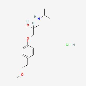 molecular formula C15H26ClNO3 B1676519 Metoprolol hydrochloride CAS No. 56392-18-8