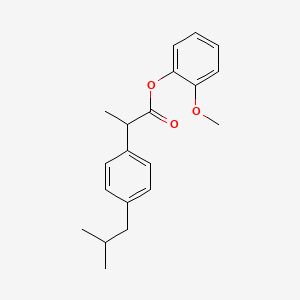 molecular formula C20H24O3 B1676523 Ibuprofen guaiacol ester CAS No. 66332-77-2