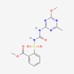 molecular formula C14H15N5O6S B1676535 Metsulfuron-methyl CAS No. 74223-64-6