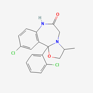 molecular formula C18H16Cl2N2O2 B1676545 美唑沙仑 CAS No. 31868-18-5