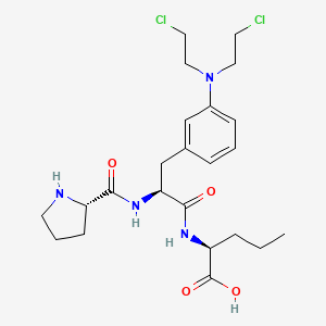molecular formula C23H34Cl2N4O4 B1676549 MF13 Cpd CAS No. 38232-20-1