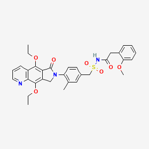 molecular formula C32H33N3O7S B1676553 MF498 CAS No. 915191-42-3