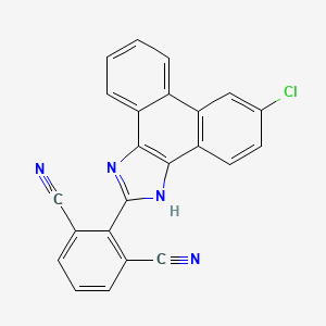 molecular formula C23H11ClN4 B1676555 MF63 CAS No. 892549-43-8