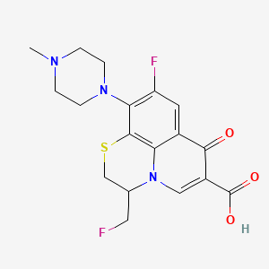molecular formula C18H19F2N3O3S B1676557 MF 961 CAS No. 138372-62-0