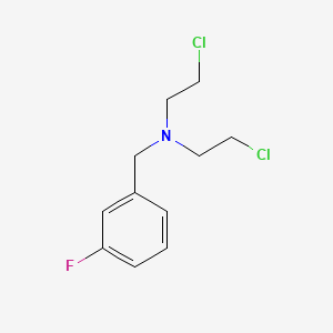molecular formula C11H14Cl2FN B1676562 m-Fluoro-di-(2-chloroethyl)-benzylamine CAS No. 1542-44-5