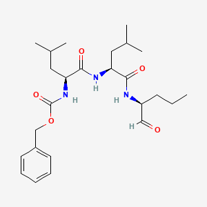 molecular formula C25H39N3O5 B1676565 Z-LL-Nva-CHO CAS No. 133407-86-0