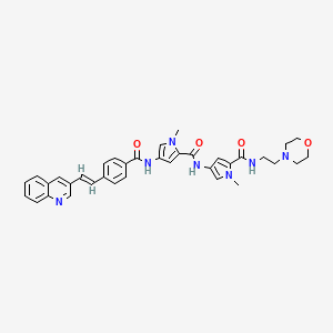 molecular formula C36H37N7O4 B1676570 Mgb-bp-3 CAS No. 1000277-08-6