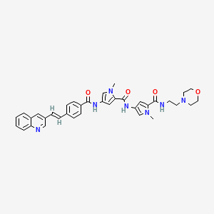 molecular formula C36H37N7O4 B1676570 Mgb-BP-3 CAS No. 1000277-08-6