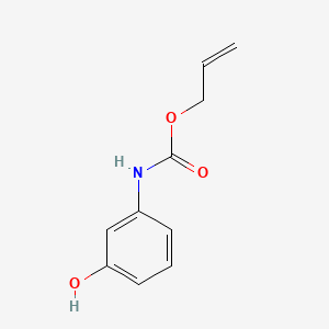 molecular formula C10H11NO3 B1676574 prop-2-enyl N-(3-hydroxyphenyl)carbamate CAS No. 73623-17-3