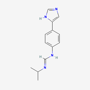 molecular formula C13H16N4 B1676585 Mifentidine CAS No. 83184-43-4