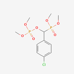 molecular formula C11H17ClO7P2 B1676586 Mifobate CAS No. 76541-72-5