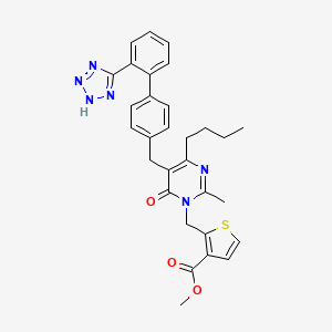 molecular formula C30H30N6O3S B1676594 Milfasartan CAS No. 148564-47-0