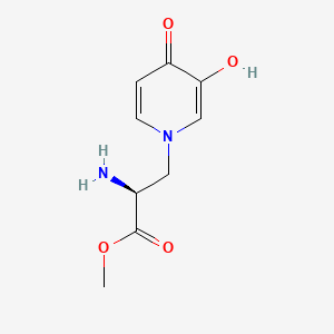 molecular formula C9H12N2O4 B1676595 Mimosine methyl ester CAS No. 60343-53-5