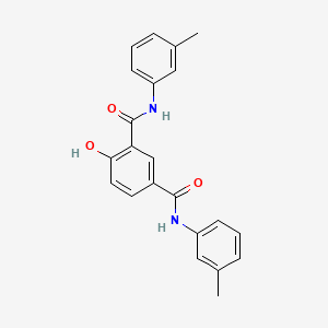 molecular formula C22H20N2O3 B1676600 m-Isophthalotoluidide, 4-hydroxy- CAS No. 29277-49-4
