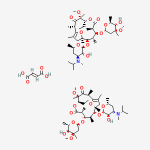 molecular formula C84H142N2O28 B1676605 Mitemcinal Fumarate CAS No. 154802-96-7