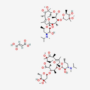 molecular formula C84H142N2O28 B1676605 Mitemcinal fumarate CAS No. 154802-96-7