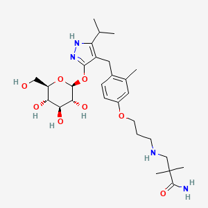 molecular formula C28H44N4O8 B1676609 美格列汀 CAS No. 666843-10-3