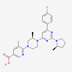 molecular formula C27H31FN6O2 B1676614 TRPV1 antagonist 5 CAS No. 878811-00-8