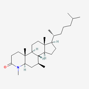 molecular formula C28H49NO B1676618 4,7beta-Dimethyl-4-azacholestan-3-one CAS No. 158493-17-5