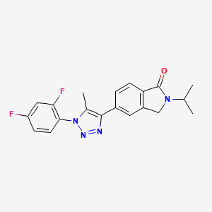 molecular formula C20H18F2N4O B1676624 Dfmti CAS No. 864864-86-8