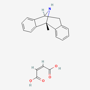 molecular formula C20H19NO4 B1676631 Dizocilpine maleate, (-)- CAS No. 121917-57-5