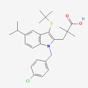 molecular formula C27H34ClNO2S B1676634 MK-886 CAS No. 118414-82-7
