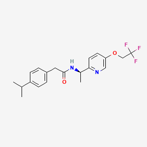 molecular formula C20H23F3N2O2 B1676635 Suvecaltamide CAS No. 953778-58-0