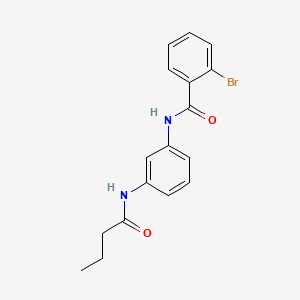 molecular formula C17H17BrN2O2 B1676637 2-溴-N-(3-丁酰胺基苯基)苯甲酰胺 CAS No. 423735-93-7