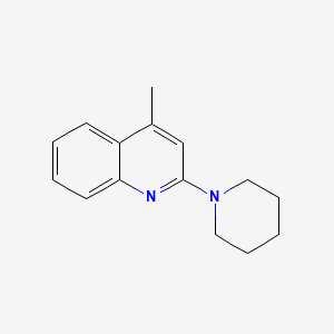 molecular formula C15H18N2 B1676640 4-Methyl-2-(piperidin-1-yl)quinoline CAS No. 5465-86-1