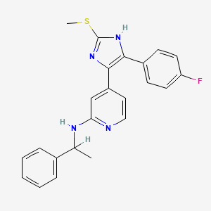 molecular formula C23H21FN4S B1676648 p38 MAP 激酶抑制剂 III CAS No. 549505-65-9