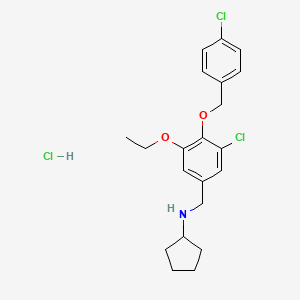 molecular formula C21H26Cl3NO2 B1676653 ML358 