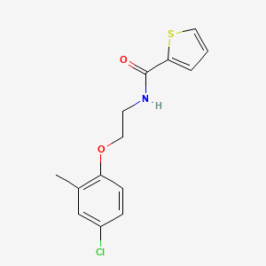 molecular formula C14H14ClNO2S B1676657 N-[2-(4-chloro-2-methylphenoxy)ethyl]thiophene-2-carboxamide CAS No. 298684-44-3