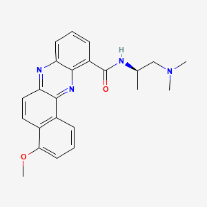 molecular formula C23H24N4O2 B1676668 XR11576 CAS No. 346689-77-8