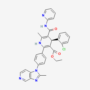 molecular formula C34H29ClN6O3 B1676680 Modipafant CAS No. 122957-06-6
