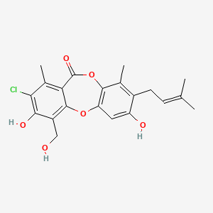 molecular formula C21H21ClO6 B1676681 Mollicellin D CAS No. 68455-11-8