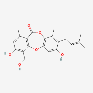 molecular formula C21H22O6 B1676684 Mollicellin I CAS No. 1016605-29-0