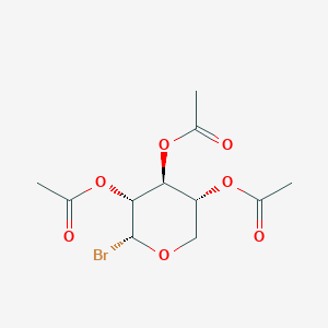 molecular formula C11H15BrO7 B016767 (2R,3R,4S,5R)-2-Bromotetrahydro-2H-pyran-3,4,5-triyl triacetate CAS No. 3068-31-3
