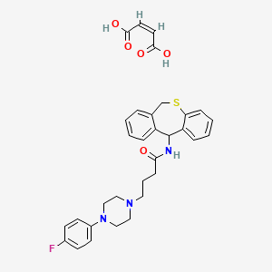 molecular formula C32H34FN3O5S B1676708 Monatepil Maleate CAS No. 132046-06-1