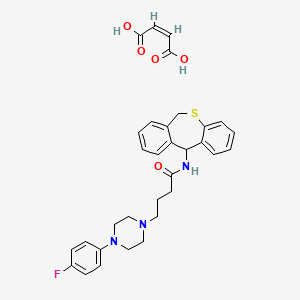 molecular formula C32H34FN3O5S B1676708 Monatepil maleate CAS No. 132046-06-1