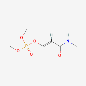 molecular formula C7H14NO5P<br>(CH3O)2PO-OC(CH3)=CHCO-NHCH3<br>C7H14NO5P B1676717 Monocrotophos CAS No. 6923-22-4