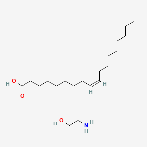 molecular formula C18H34O2.C2H7NO<br>C20H41NO3 B1676721 Ethanolamine oleate CAS No. 2272-11-9
