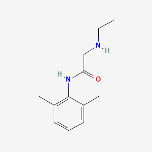 molecular formula C12H18N2O B1676722 Monoethylglycinexylidine CAS No. 7728-40-7