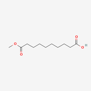 molecular formula C11H20O4 B1676727 10-Methoxy-10-oxodecanoic acid CAS No. 818-88-2