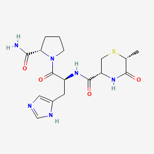 molecular formula C17H24N6O4S B1676733 Montirelin CAS No. 90243-66-6