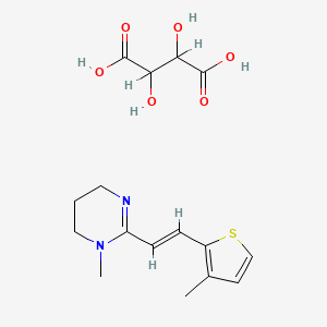 molecular formula C16H22N2O6S B1676741 Morantel Tartrate CAS No. 26155-31-7